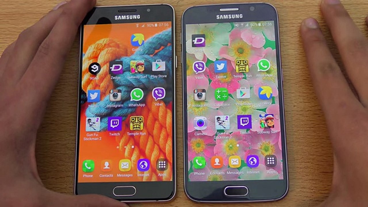Samsung Galaxy A5 (2016) vs Galaxy S6 - Speed & Camera Test.
