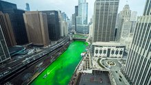 This is how they Dye the Chicago River,Green, for St. Patrick's Day.