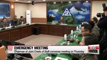 S. Korea JCS chairman convenes an emergency meeting with his commanders