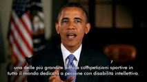 Video Messaggio di Barack Obama per i Giochi Mondiali Special Olympics, Los Angeles 2015