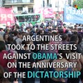 Argentina protests Obama's Visit