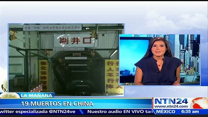 Accidente en una mina de carbón en China deja 19 muertos