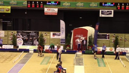 Troisième tour, tir progressif, Finale N4 Saint-Martin en Haut contre Le Puy, Sport Boules, Clermont-Ferrand 2016