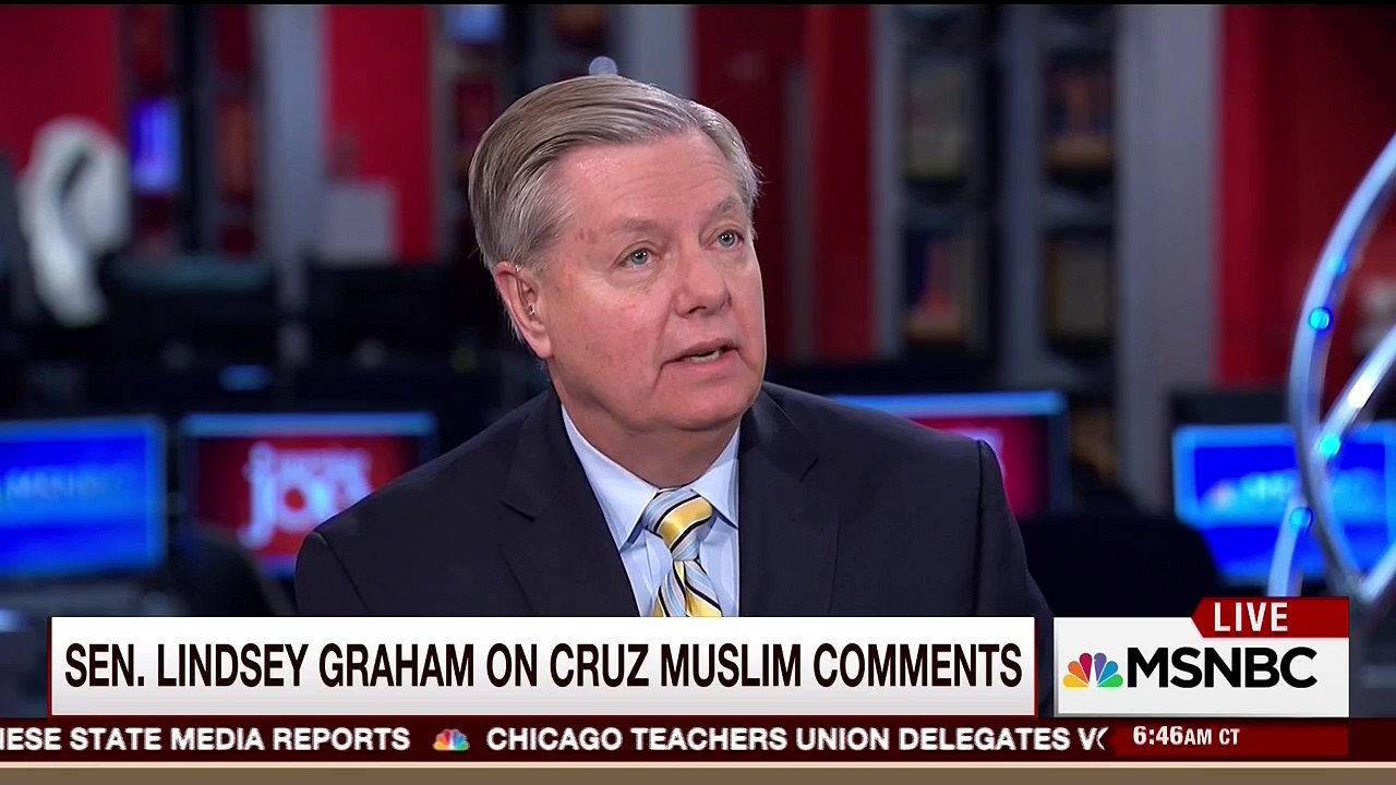 Lindsey Graham: Ted Cruz "Muslim patrols" remarks were about "better relationship" with Muslims