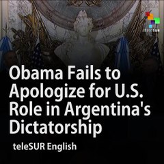 Obama Recognizes U. S. Role in Dictatorship as 'Counterproductive'
