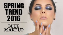 Spring Trend 2016 - Blue Halo Eyes _ Linda Hallberg I How To Do Purple & Gold Halo Eyes I Smokey Purple Eyes