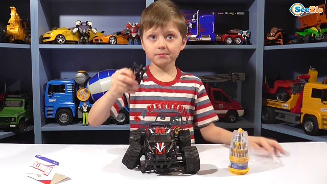 Машинка Монстр Трак Himoto Mastadon. Ремонт Машинки от Игорька. Видео для детей. Tiki Taki Boys