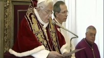 Le Pape Benoît XVI annonce sa démission