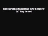 [PDF] John Deere Shop Manual 1020 1520 1530 2020  (I&T Shop Service) [Download] Online