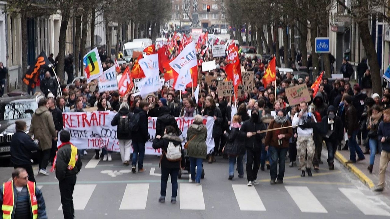 Manif à Lille contre la loi El Khomri