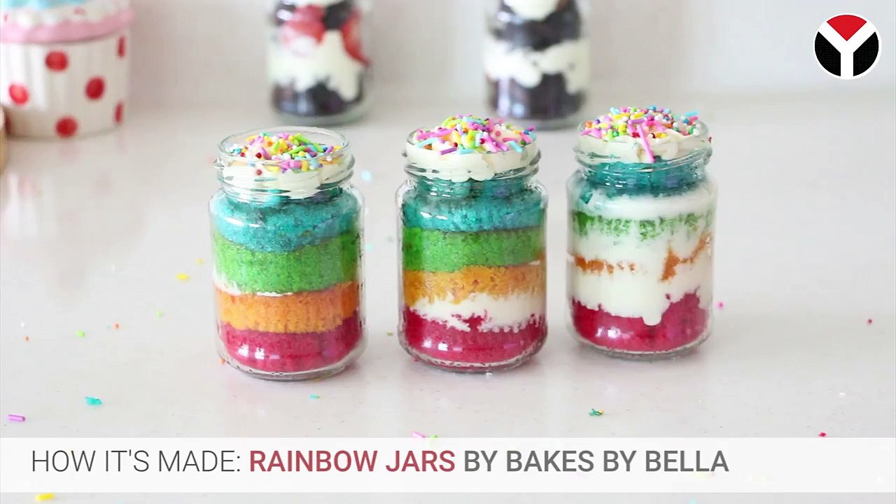How Its Made: Rainbow Jars from Bakes By Bella