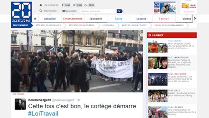 Manif anti-Loi Travail: Au coeur du cortège des étudiants