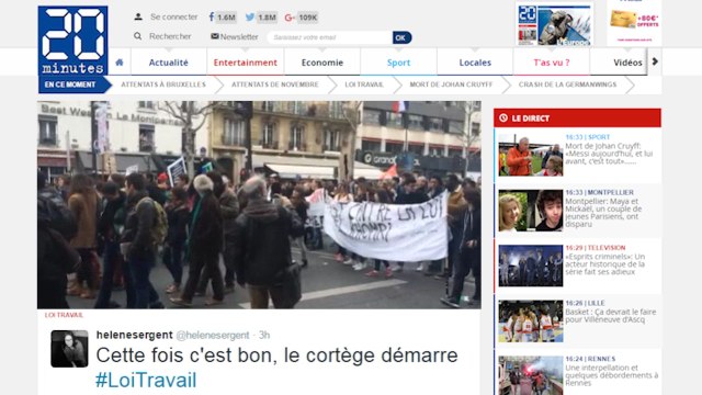 Manif anti-Loi Travail: Au coeur du cortège des étudiants