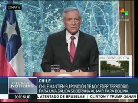 Chile no cederá territorio para salida al mar para Bolivia