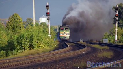 Штурм перегона Заливная - Богатое! Двойной 10Д100!  - 2TE10V on the Stage Zalivnaya - Bogatoe!