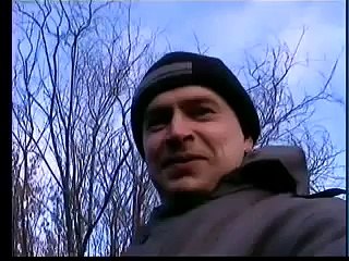 На рыбалке в деревне на реке Ока после нового года первого января