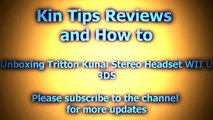 Unboxing Tritton Kunai Stereo Headset WII U Nintendo 3DS Voice Chat Network