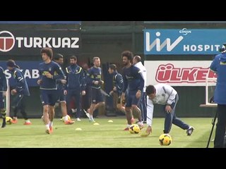 Fenerbahçe'de neşeli idman