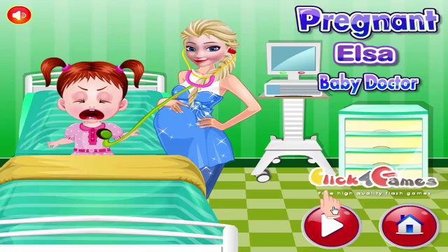 Pregnant Elsa Baby Doctor - Pregnant Disney Princess Elsa Baby Care Game
