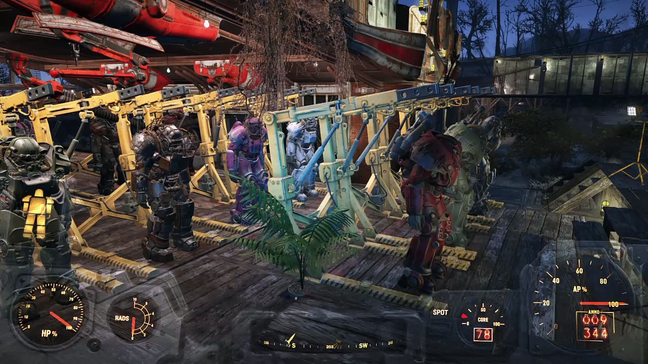 My powerarmor collection and base defend system-fallout4