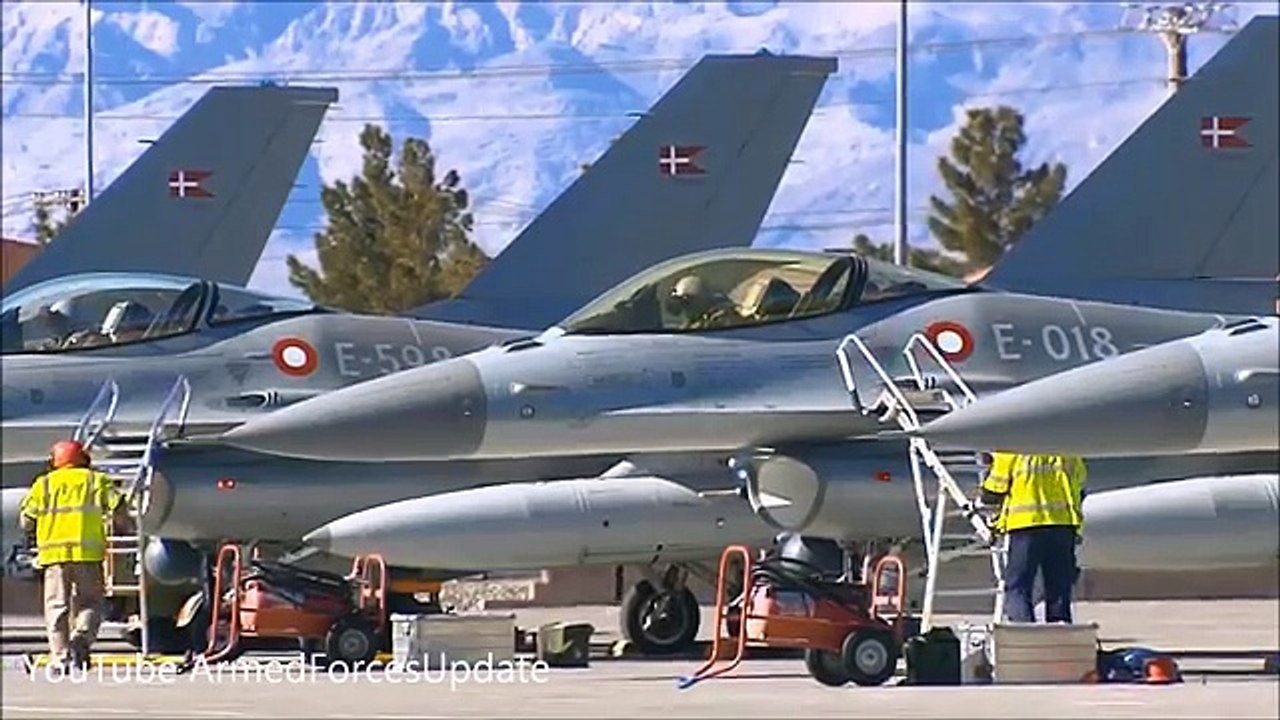 Royal Danish Air Force JOIN FORCES with US Air Force in exercise