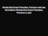 [PDF] Florida Real Estate Principles Practices and Law 33rd Edition (Florida Real Estate Principles