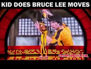 Kid Does Bruce Lee Moves