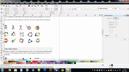 Corel Draw - Drawing overused logo concepts