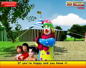 If You're Happy And You Know It - Famous Nursery Rhymes 3D Animated