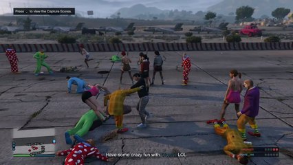 CLOWN TAZER FIGHT CLUB (GTA 5 Online Funny Moments)
