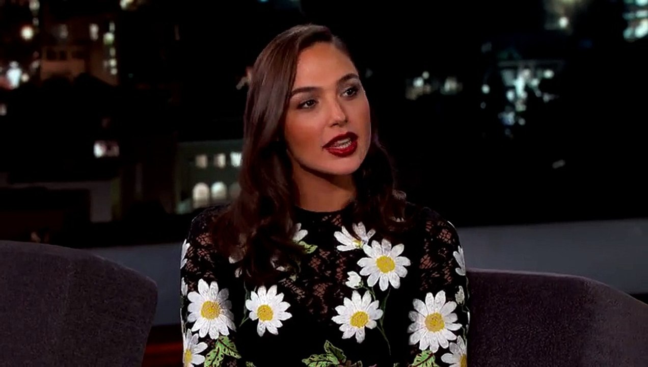 Gal Gadot Asks Jimmy Kimmel About Her Breasts