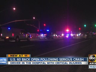 Grand Avenue back open following serious crash