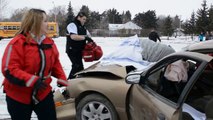 Meadow Lake emergency crews respond for mock vehicle collision