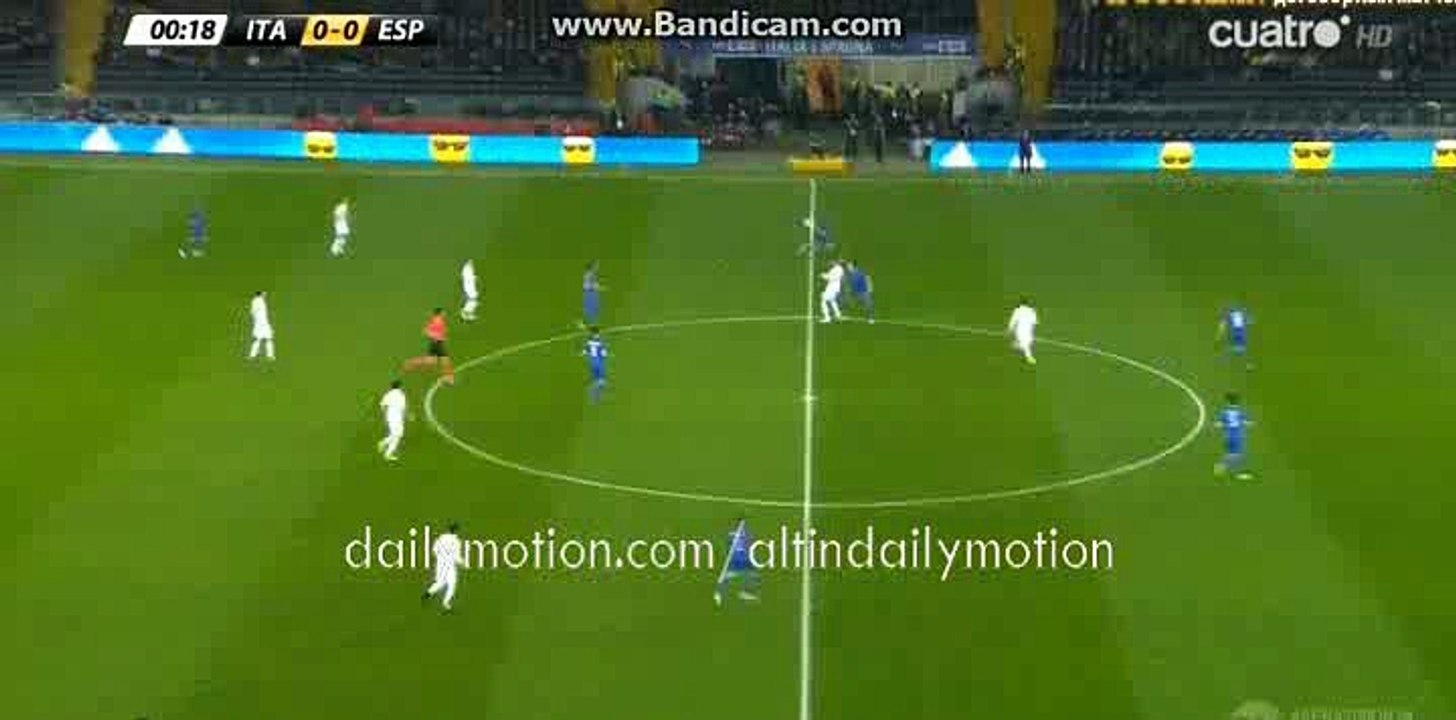 Italy 1st Big Chance - Italy vs Spain - Friendly Match - 24.03.2016