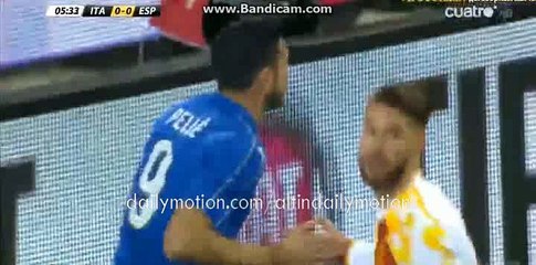 Graziano Pellè Fantastic Chance - ITALY vs SPAIN - 24.03.2016 HD