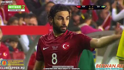 Cenk Tosun Goal HD -Turkey 2-1 Sweden 24.03.2016 Friendly Match