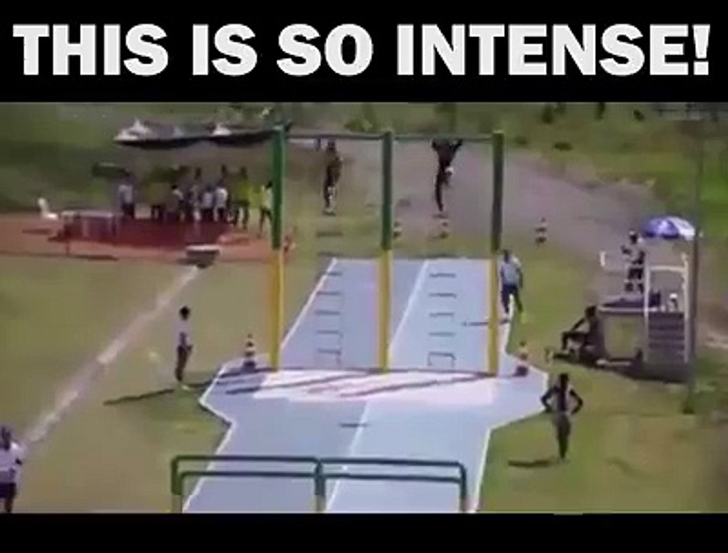 ⁣Insane running competition