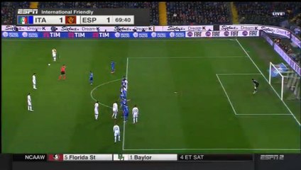Aritz Aduriz Goal - Italy 1-0 Spain - 24.03.2016