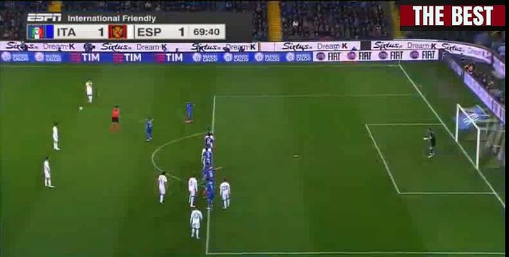 Aritz Aduriz Goal 1-1 Italy vs Spain