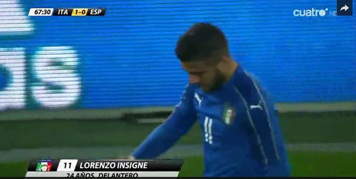 Lorenzo Insigne Goal HD - Italy 1-0 Spain - 24-03-2016 Friendly Match