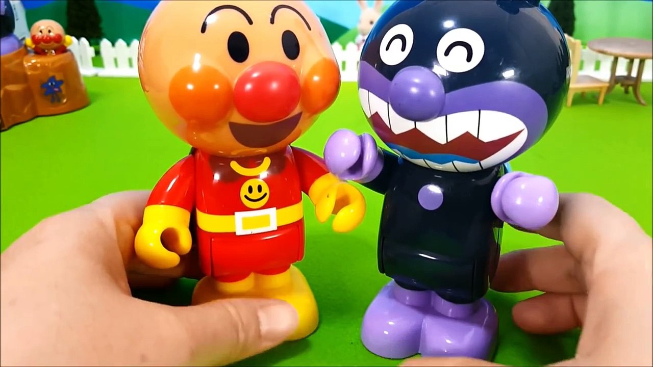 Spiderman toy animation アニメ アンパンマン おもちゃ❤スパイダーマン猫！バイキンマンビックリ？Part 1 Toy Kids トイキッズ animatio