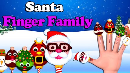 Santa Claus Lollipops Finger Family Daddy Finger Family Nursery Rhyme Song HD