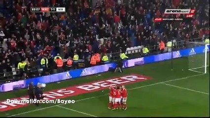 Simon Church Goal HD - Wales 1-1 Northern Ireland - 24.03.2016 Friendly Match