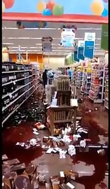 Psycho Chick Destroys Supermarket
