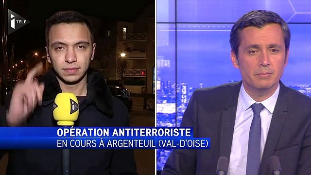 Scène surréaliste pendant une opération antiterroriste (Argenteuil)