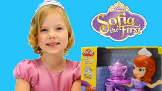 Sofia the First TEA PARTY Play Doh Set  - Look who came to tea!