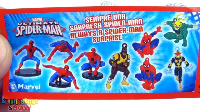 Egg Surprise Spiderman Opening Kinder Surprise Marvel Spider Man New Toys Unboxing