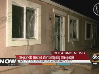 16-year-old arrested after kidnapping three people