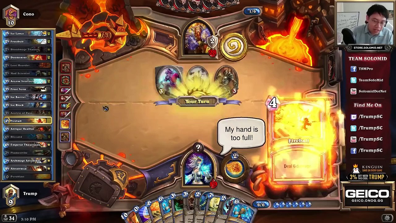 Hearthstone: Trump Deck Teachings 10 Freeze Mage (Mage)