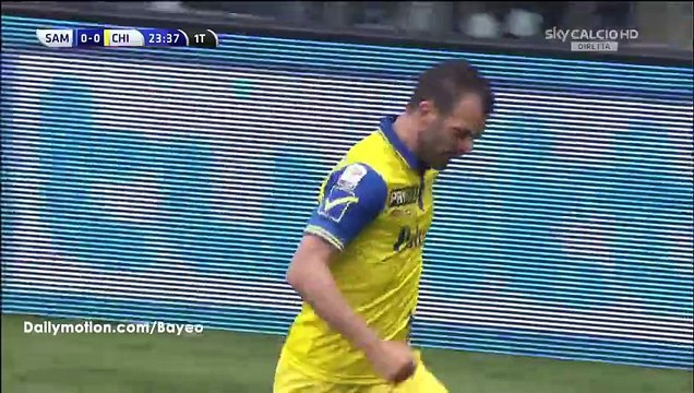 Sampdoria - Chievo Verona 0-1 Goal Riccardo Meggiorini (20/03/2016)